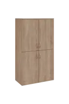 N 4 - 84D kancelářská skříň, 4-dveřová, 1450x800x400, dub bardolino